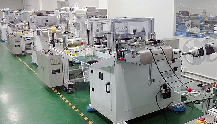In-line MATSAVE converting line with multiple die-cut and lamination stations