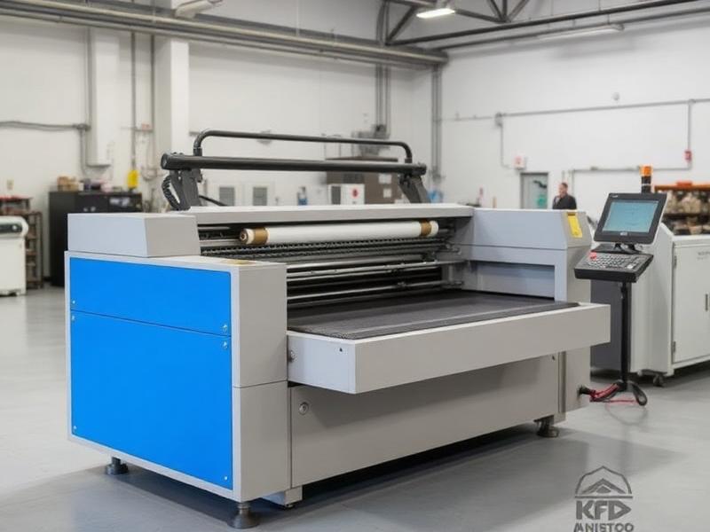MATSAVE flatbed die-cutting machine on a factory floor
