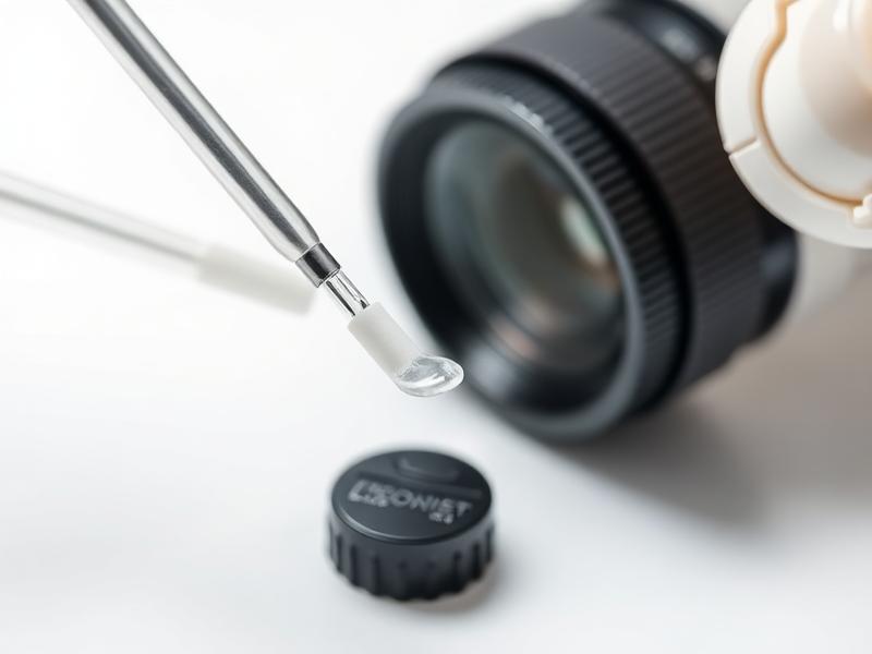 PIKALEEN pick and clean stick lifting a small lens component